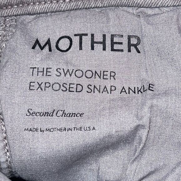Mother The Swooner Exposed Snap Ankle- Second Chance Size/ Gray Size 26 - Picture 14 of 15